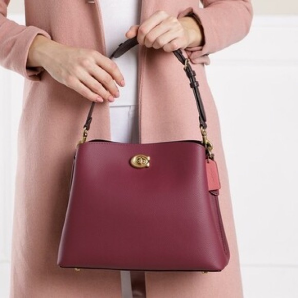 Coach Willow Shoulder Bag In Colorblock - Picture 4 of 14